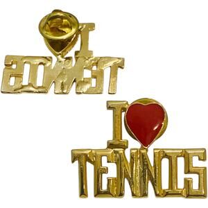 Wholesale Lot of 65 I LOVE TENNIS Pins - New Jw947